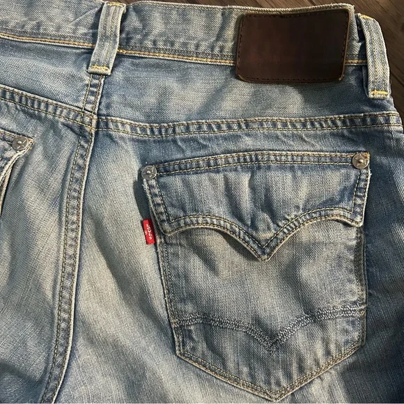 Levi’s Red Jeans / Men’s Slim Boot Bootcut / Batwing Flap Pocket 32W x 34L - Picture 7 of 7